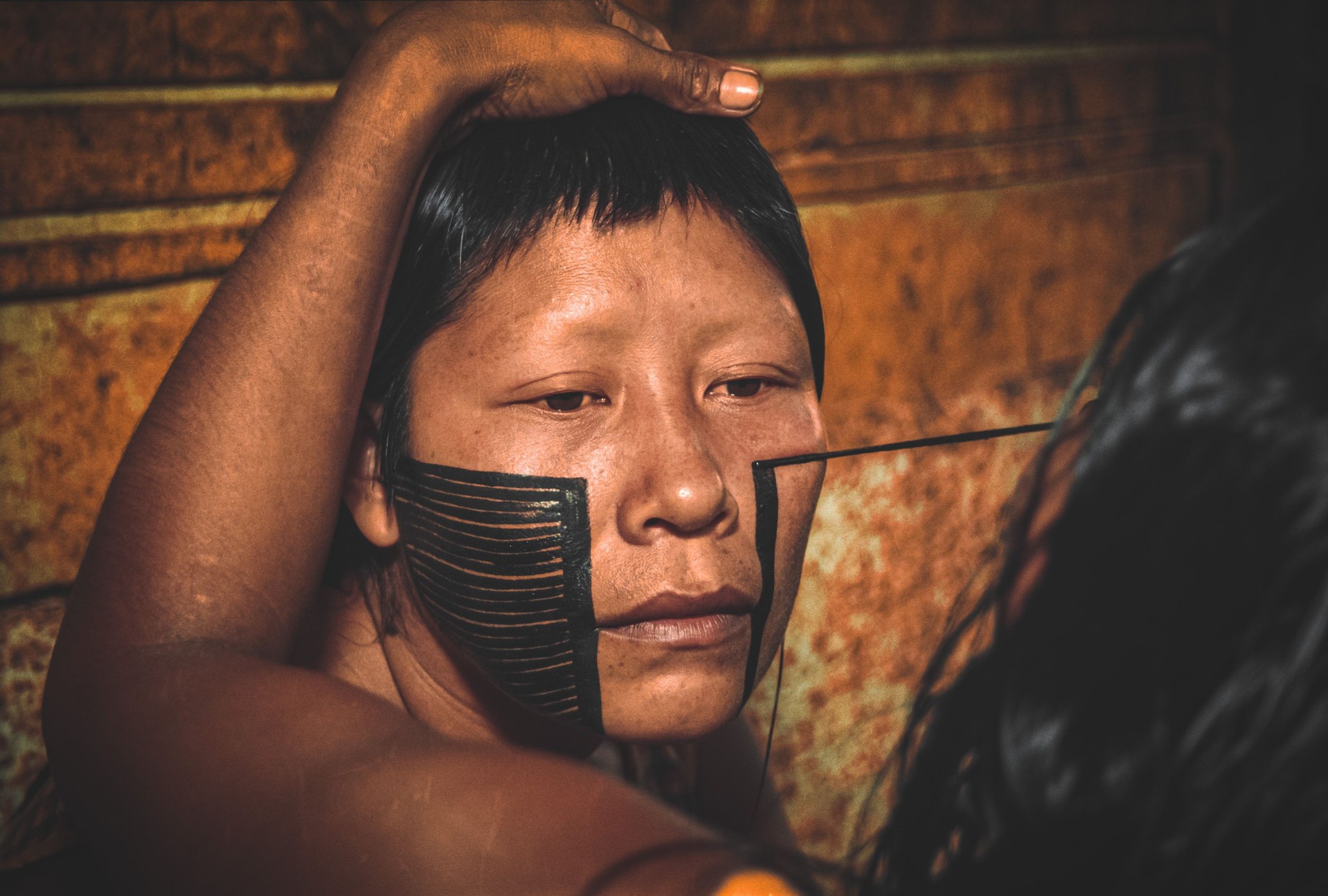 Indigenous woman from the Asurini tribe in the Brazilian Amazon